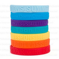 1" Embossed Silicone Bands